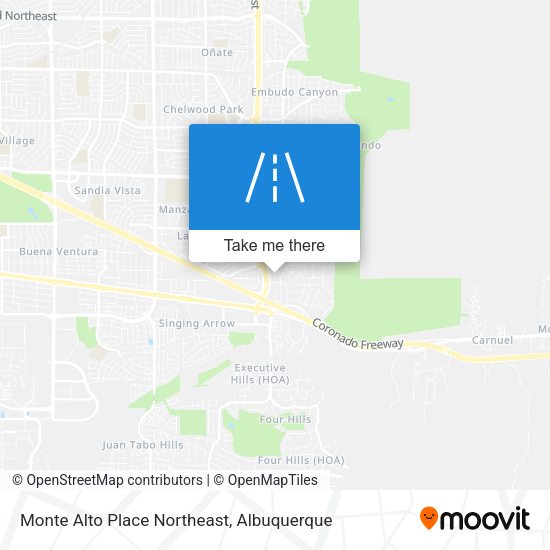 Monte Alto Place Northeast map