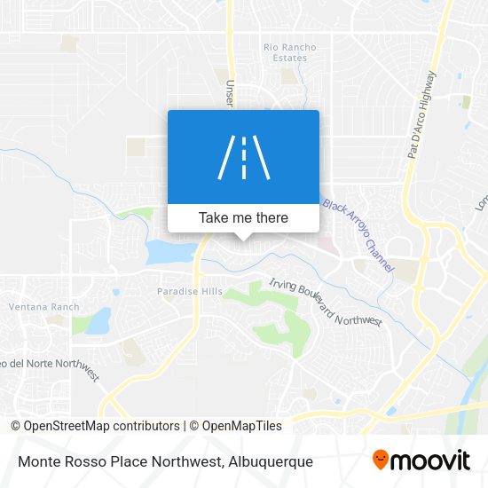 Monte Rosso Place Northwest map