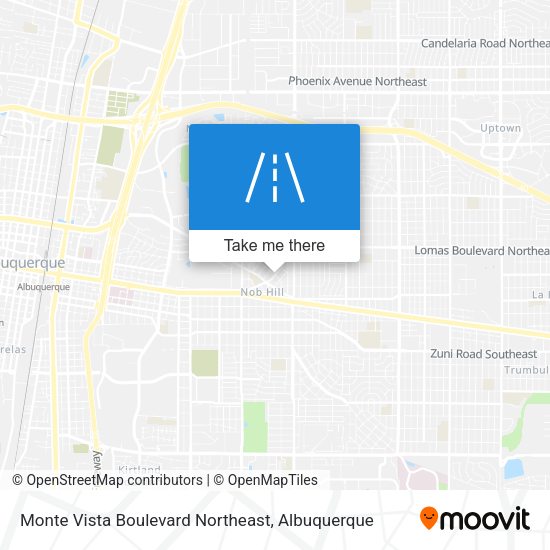 Monte Vista Boulevard Northeast map