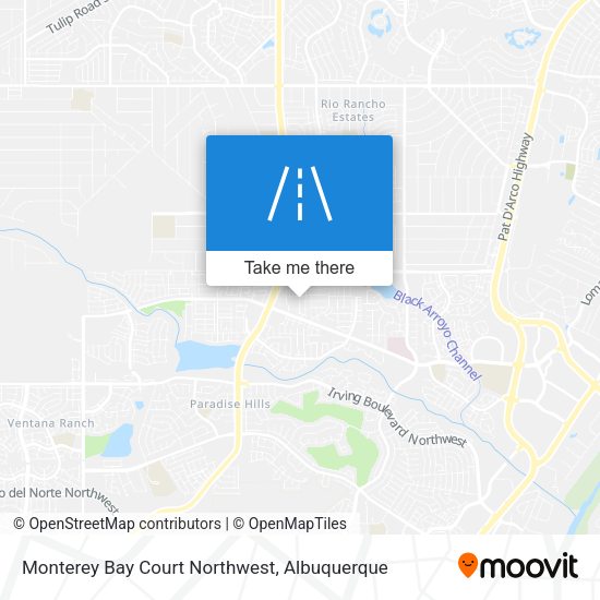Monterey Bay Court Northwest map