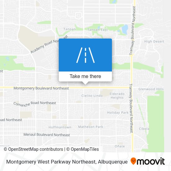 Mapa de Montgomery West Parkway Northeast