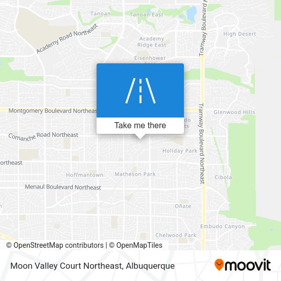 Moon Valley Court Northeast map
