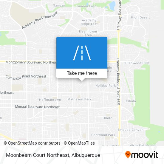 Moonbeam Court Northeast map