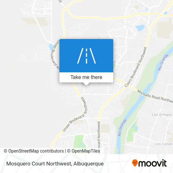 Mapa de Mosquero Court Northwest