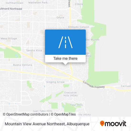 Mapa de Mountain View Avenue Northeast