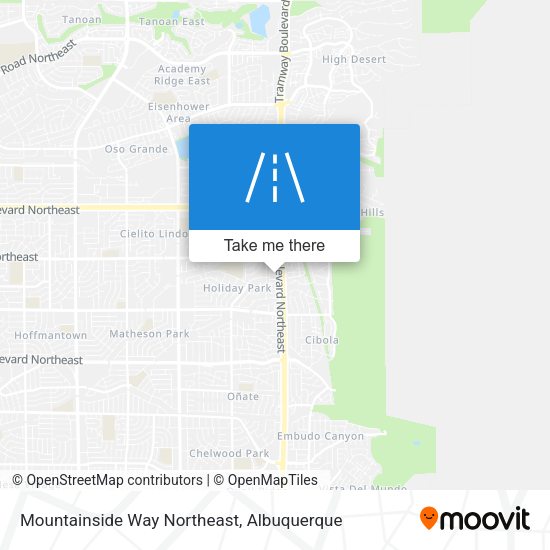 Mapa de Mountainside Way Northeast