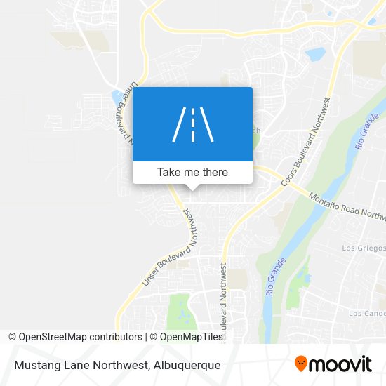 Mustang Lane Northwest map