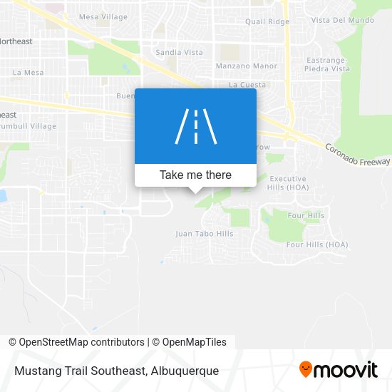 Mapa de Mustang Trail Southeast