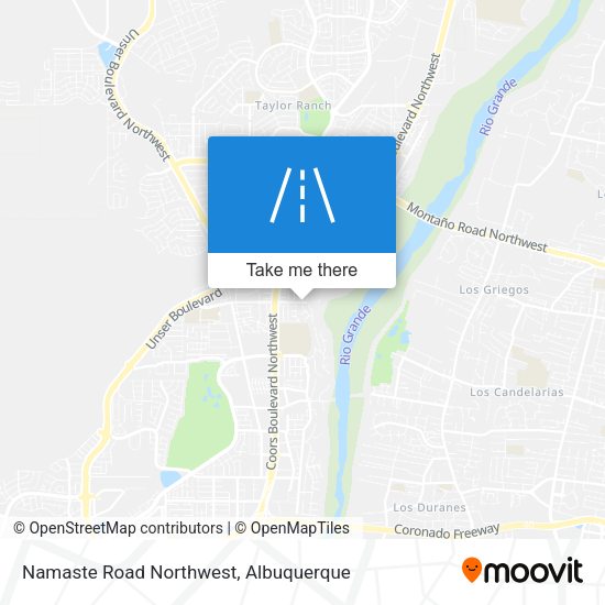 Namaste Road Northwest map