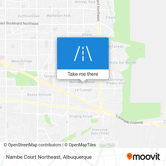 Mapa de Nambe Court Northeast