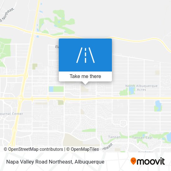 Napa Valley Road Northeast map