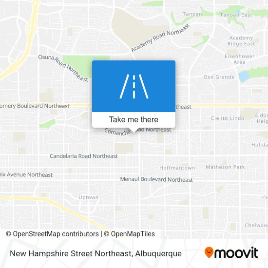 Mapa de New Hampshire Street Northeast