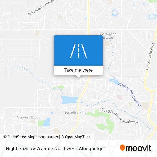 Mapa de Night Shadow Avenue Northwest