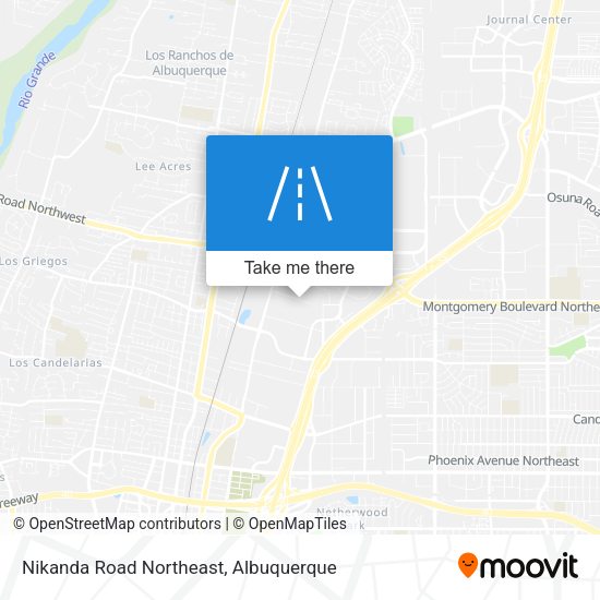 Mapa de Nikanda Road Northeast