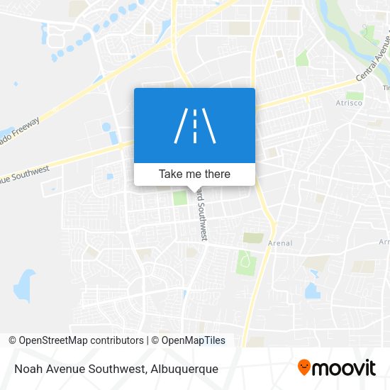Noah Avenue Southwest map