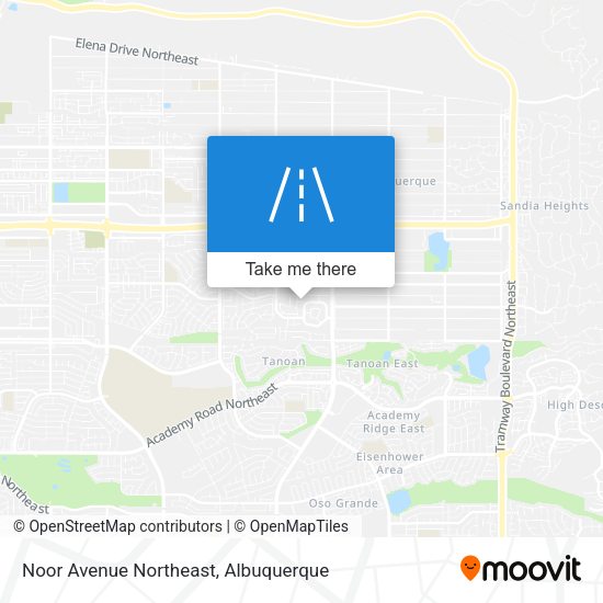 Noor Avenue Northeast map