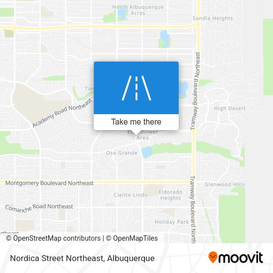 Nordica Street Northeast map