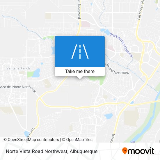 Norte Vista Road Northwest map