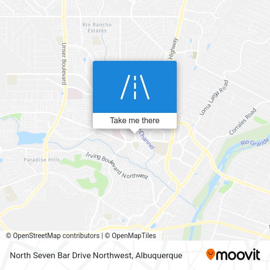 Mapa de North Seven Bar Drive Northwest