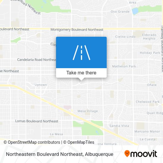 Mapa de Northeastern Boulevard Northeast