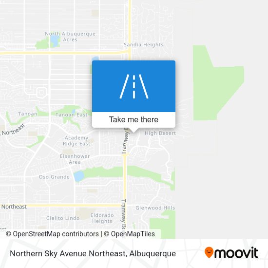 Northern Sky Avenue Northeast map