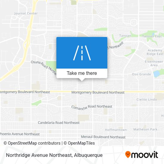 Northridge Avenue Northeast map
