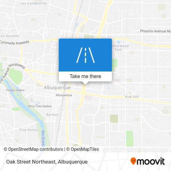 Mapa de Oak Street Northeast