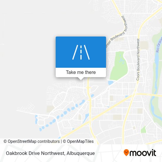 Oakbrook Drive Northwest map