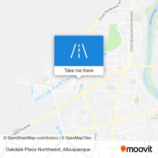 Oakdale Place Northwest map