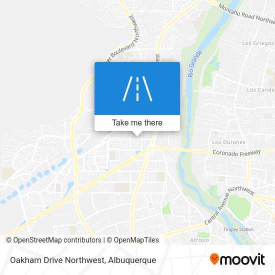 Mapa de Oakham Drive Northwest