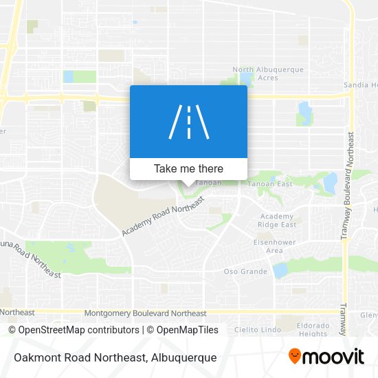 Oakmont Road Northeast map