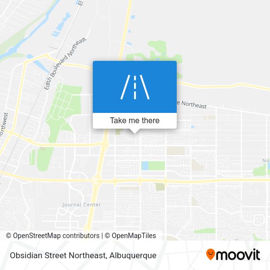 Obsidian Street Northeast map
