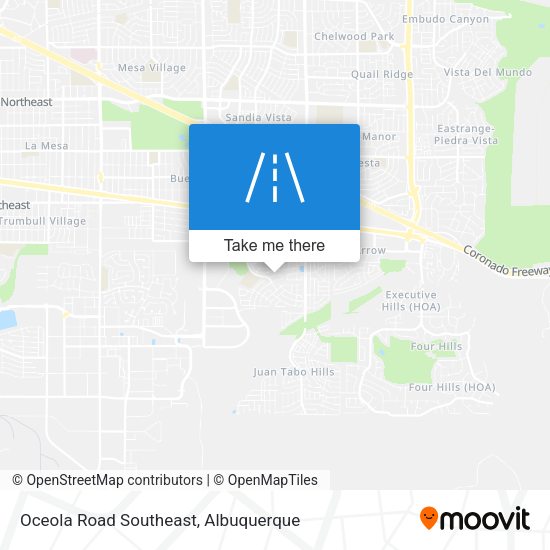 Oceola Road Southeast map