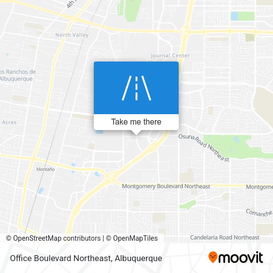 Office Boulevard Northeast map