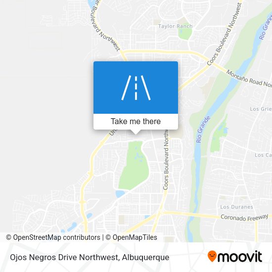 Mapa de Ojos Negros Drive Northwest