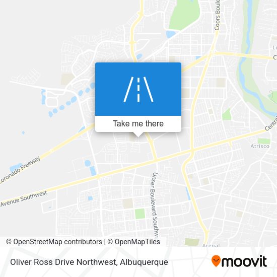 Oliver Ross Drive Northwest map