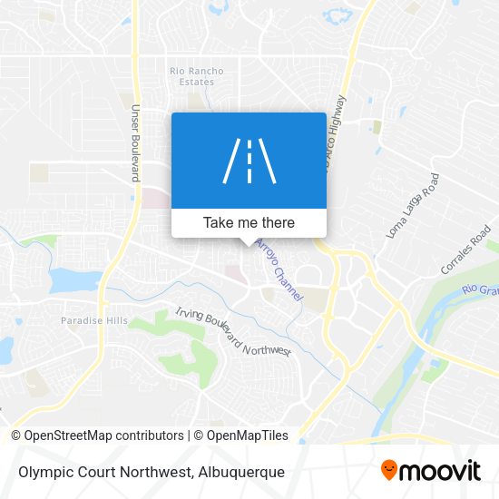 Olympic Court Northwest map