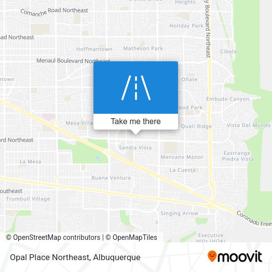 Opal Place Northeast map