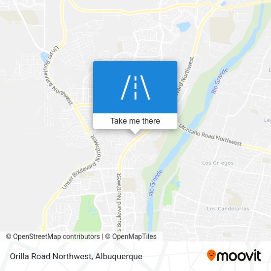 Orilla Road Northwest map