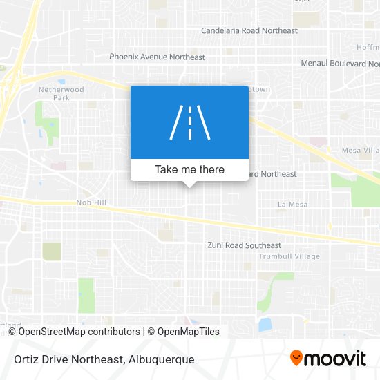 Ortiz Drive Northeast map