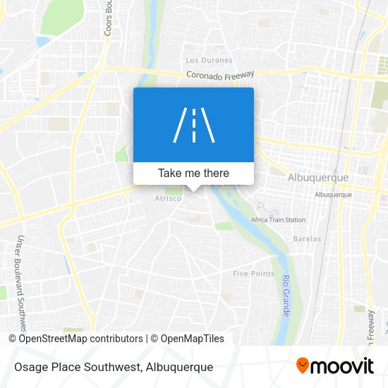 Osage Place Southwest map