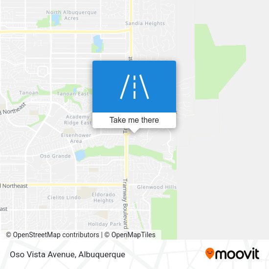 Oso Vista Avenue map