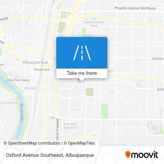 Oxford Avenue Southeast map