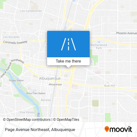Page Avenue Northeast map