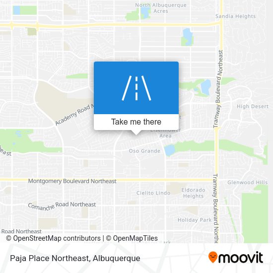Mapa de Paja Place Northeast