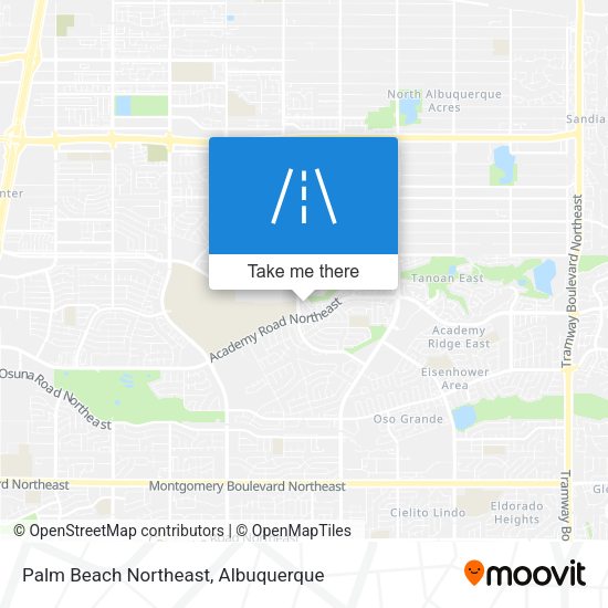 Palm Beach Northeast map