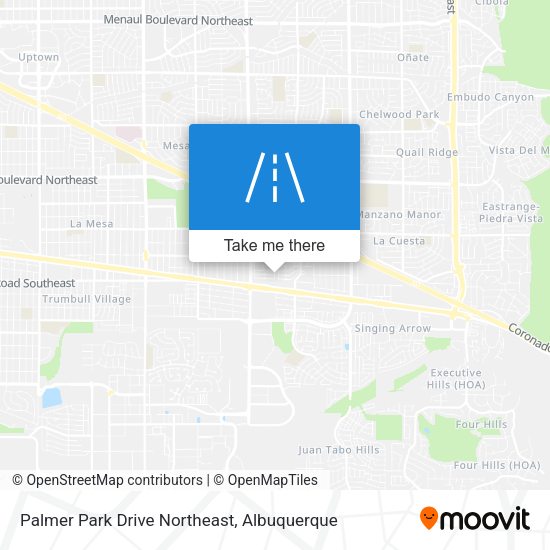 Mapa de Palmer Park Drive Northeast