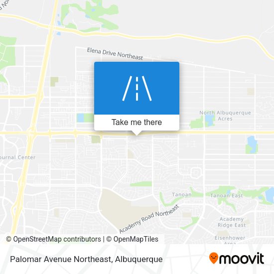 Mapa de Palomar Avenue Northeast