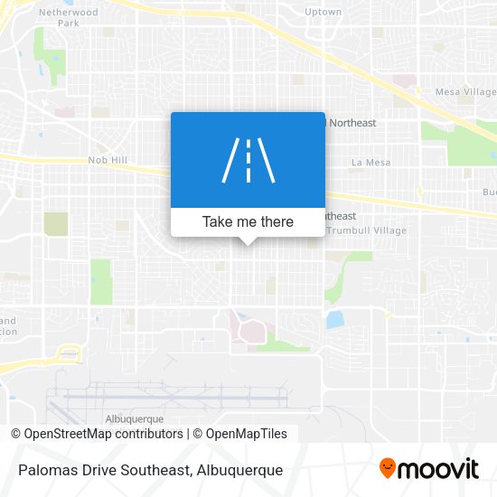 Palomas Drive Southeast map
