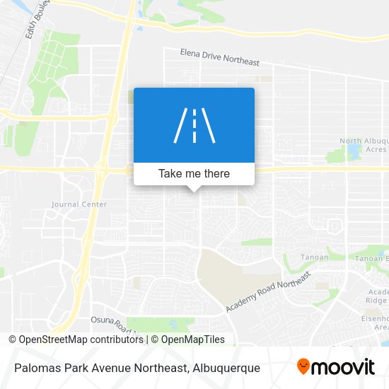 Palomas Park Avenue Northeast map